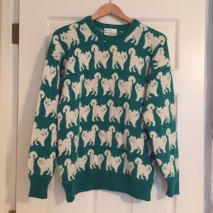 Vintage 100% wool pullover ‘cat’ sweater.